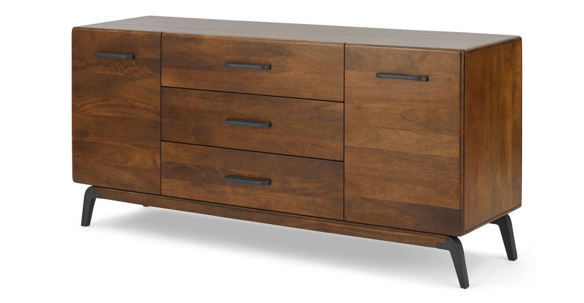 Lucien Large Sideboard, Dark Mango Wood | Made Within Strock 70&quot; Wide Mango Wood Sideboards (View 11 of 15)