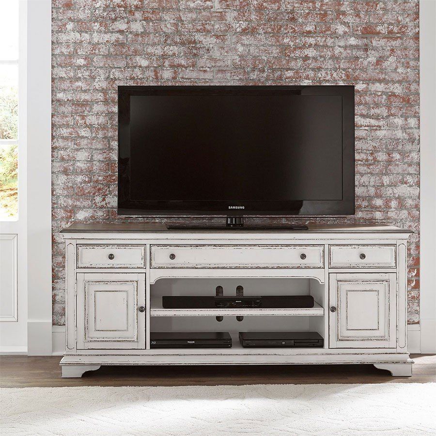 Magnolia Manor 70 Inch Tv Stand Liberty Furniture, 2 In Lorraine Tv Stands For Tvs Up To 70" (Photo 13 of 15)