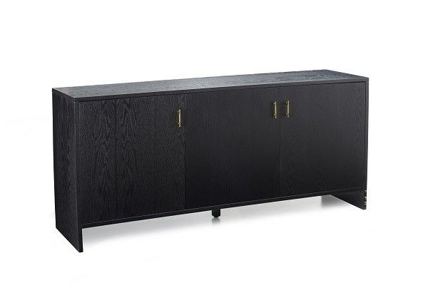 Modrest Wales Modern Smoked Ash Buffet Throughout Wales Storage Sideboards (View 2 of 15)
