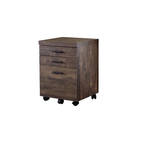 Monarch Specialties I 740 17 3/4" Wide Wood 3 Drawer Pertaining To Daisi 50" Wide 2 Drawer Sideboards (Photo 8 of 15)