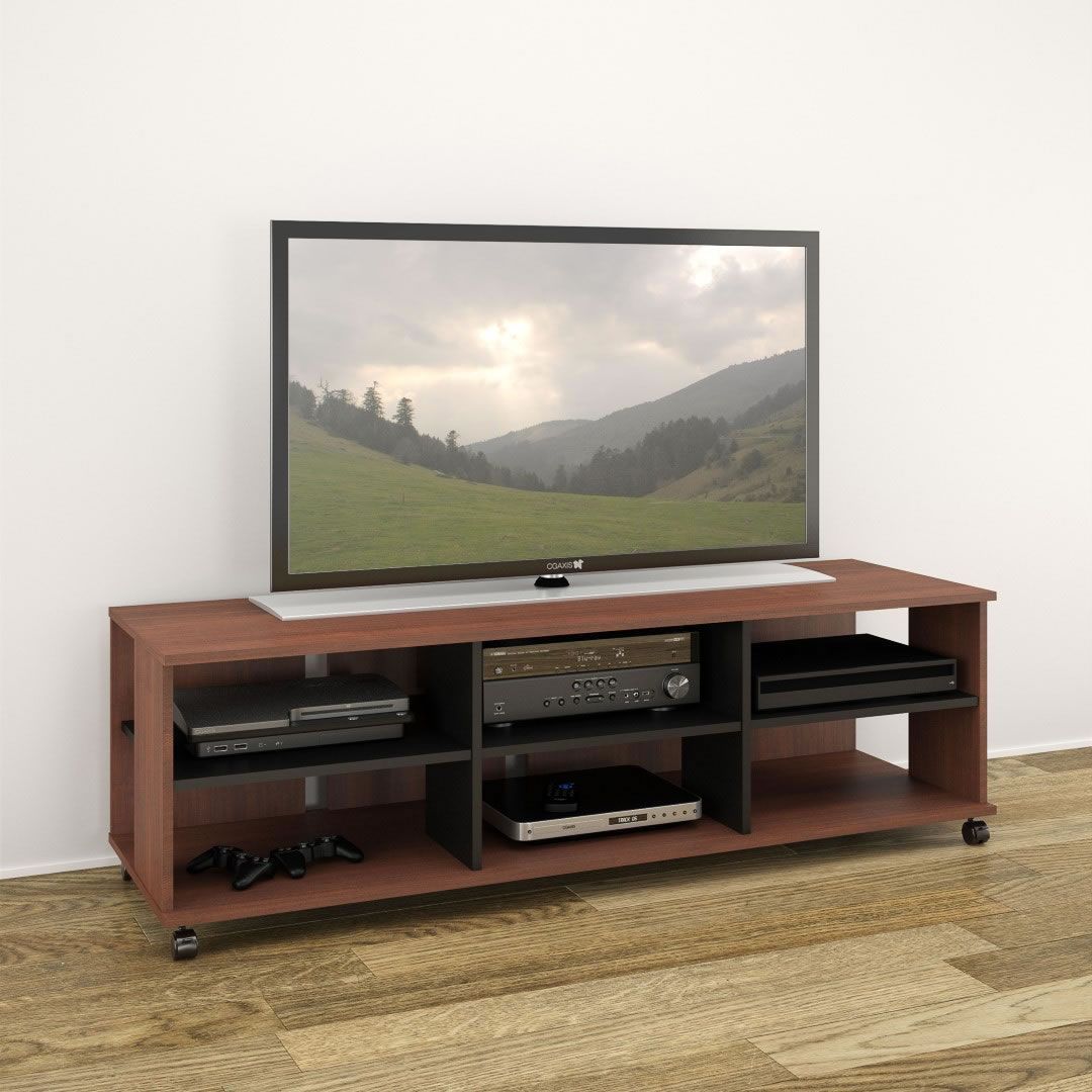Nexera Jasper 60 Inch Tv Stand (moka & Black) – Disc Nx In Leafwood Tv Stands For Tvs Up To 60" (View 15 of 15)
