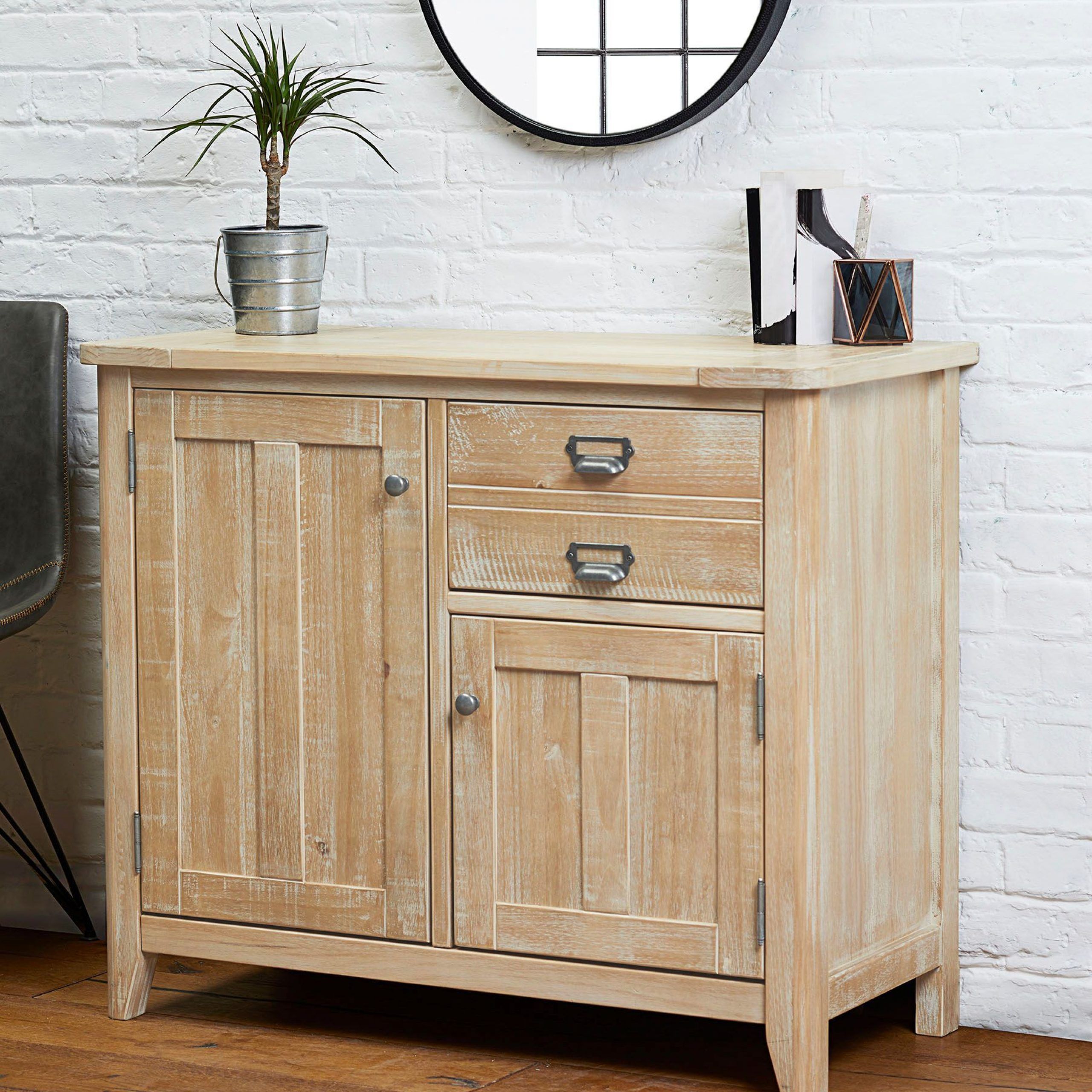 Next Huxley Small Sideboard – Natural | Small Sideboard Pertaining To Frida 71" Wide 2 Drawer Sideboards (View 3 of 15)