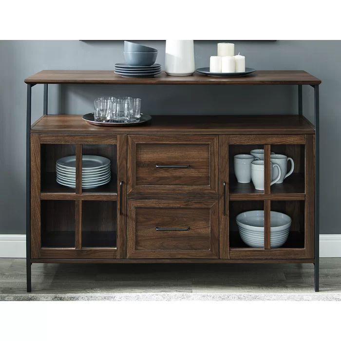 Pin On Buffets And Cabinets Throughout Orianne 55" Wide 2 Drawer Sideboards (View 7 of 15)