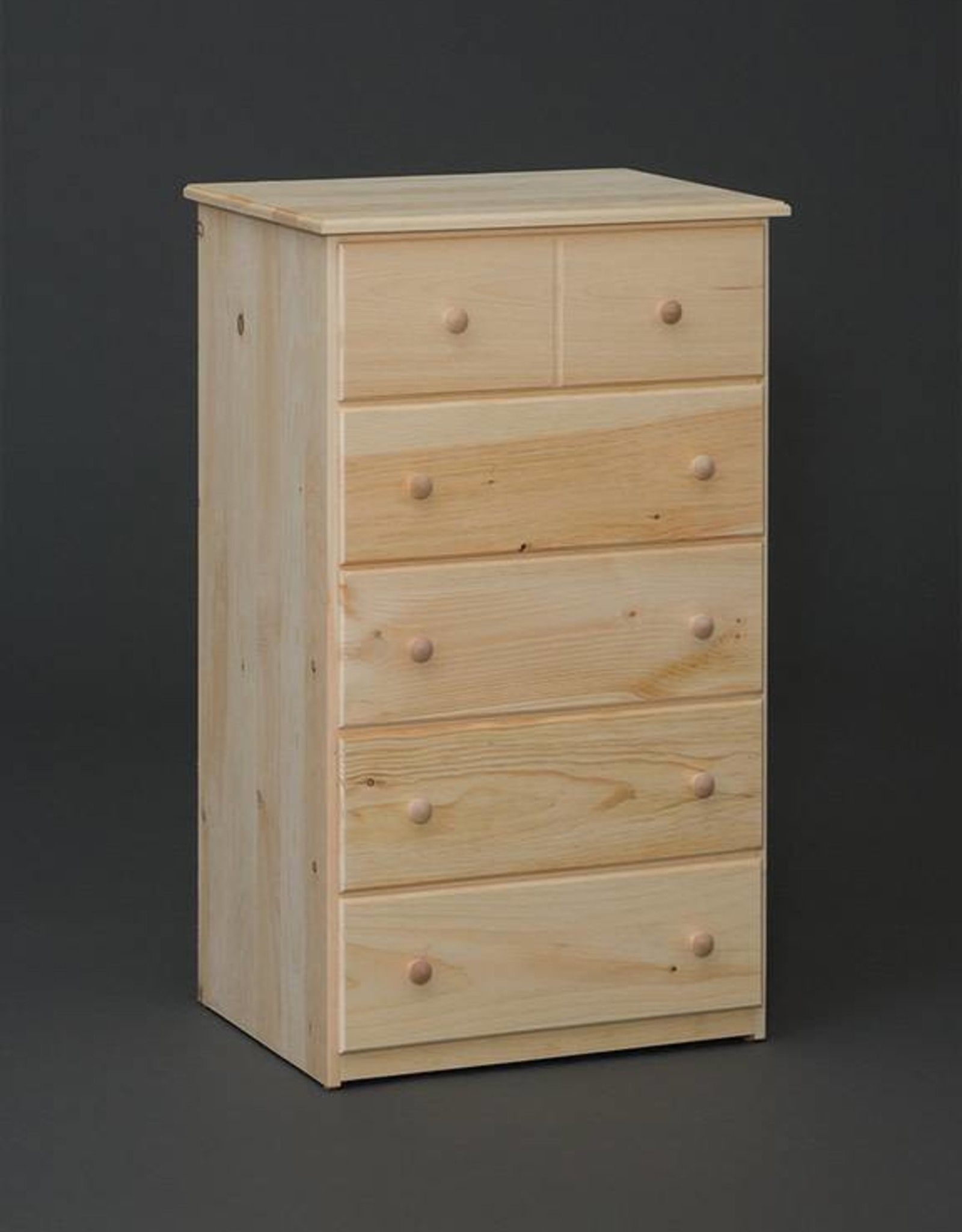 Pine 5 Drawer Small Chest – Unfinished – Bargain Box And Bunks In  (View 11 of 15)