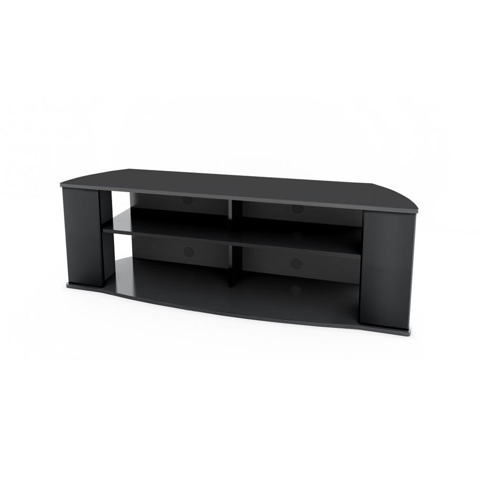 Prepac – Prepac Essentials 60 Inch Tv Stand In Black Intended For Skofte Tv Stands For Tvs Up To 60&quot; (Photo 12 of 15)