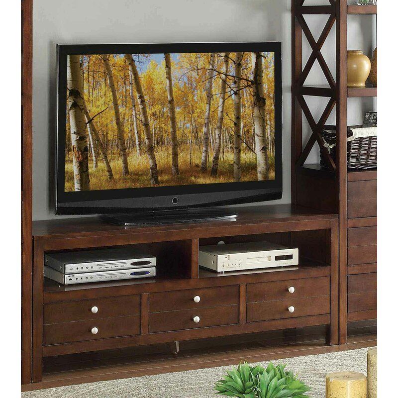 Red Barrel Studio® Lepage Solid Wood Tv Stand For Tvs Up Inside Lorraine Tv Stands For Tvs Up To 70&quot; (Photo 11 of 15)
