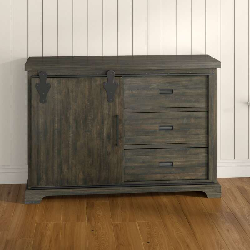 Review ﻿kenworthy 60" Wide 3 Drawer Sideboard Drawer With Regard To Maeva 60&quot; 3 Drawer Sideboards (View 8 of 15)