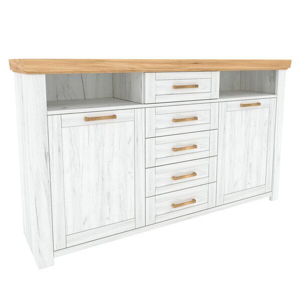 Rosecliff Heights Wingard 66.1" Wide 5 Drawer Sideboard With Jakobe 66&quot; Wide Sideboards (Photo 4 of 15)