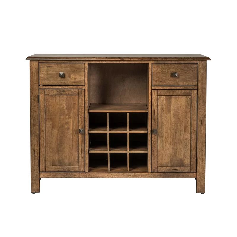 Ross 48" Wide 2 Drawer Rubberwood Wood Server | Liberty For Desirae 48&quot; Wide 2 Drawer Sideboards (View 3 of 15)