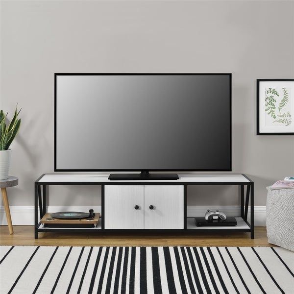 Shop Novogratz Weston Ivory Pine Tv Stand For Tvs Up To 60 With Leafwood Tv Stands For Tvs Up To 60" (View 6 of 15)