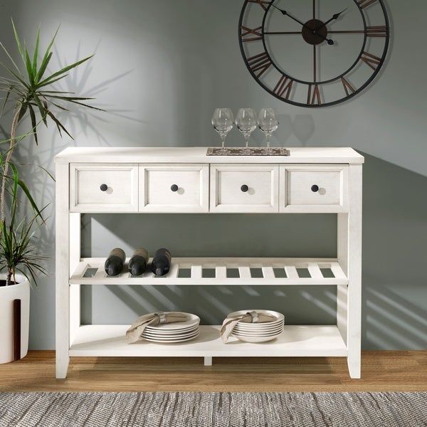 Shop The Gray Barn 48" Solid Wood 2 Drawer Buffet – 48 X With Desirae 48" Wide 2 Drawer Sideboards (Photo 1 of 15)