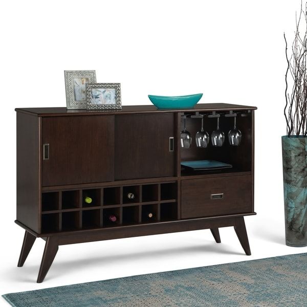 Shop Wyndenhall Tierney Solid Hardwood 54 Inch Wide Mid Throughout Grieg 42" Wide Sideboards (View 4 of 15)