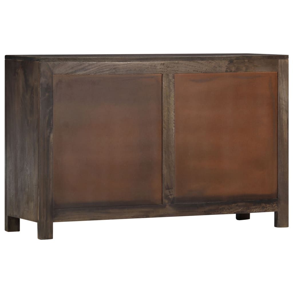 Sideboard With Carved Design 110x35x70 Cm Solid Mango Wood In Strock 70&quot; Wide Mango Wood Sideboards (View 3 of 15)