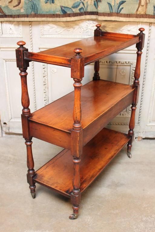 Small Scale English Mahogany Three Tiered Trolley At 1stdibs In Fagaras  (View 12 of 15)