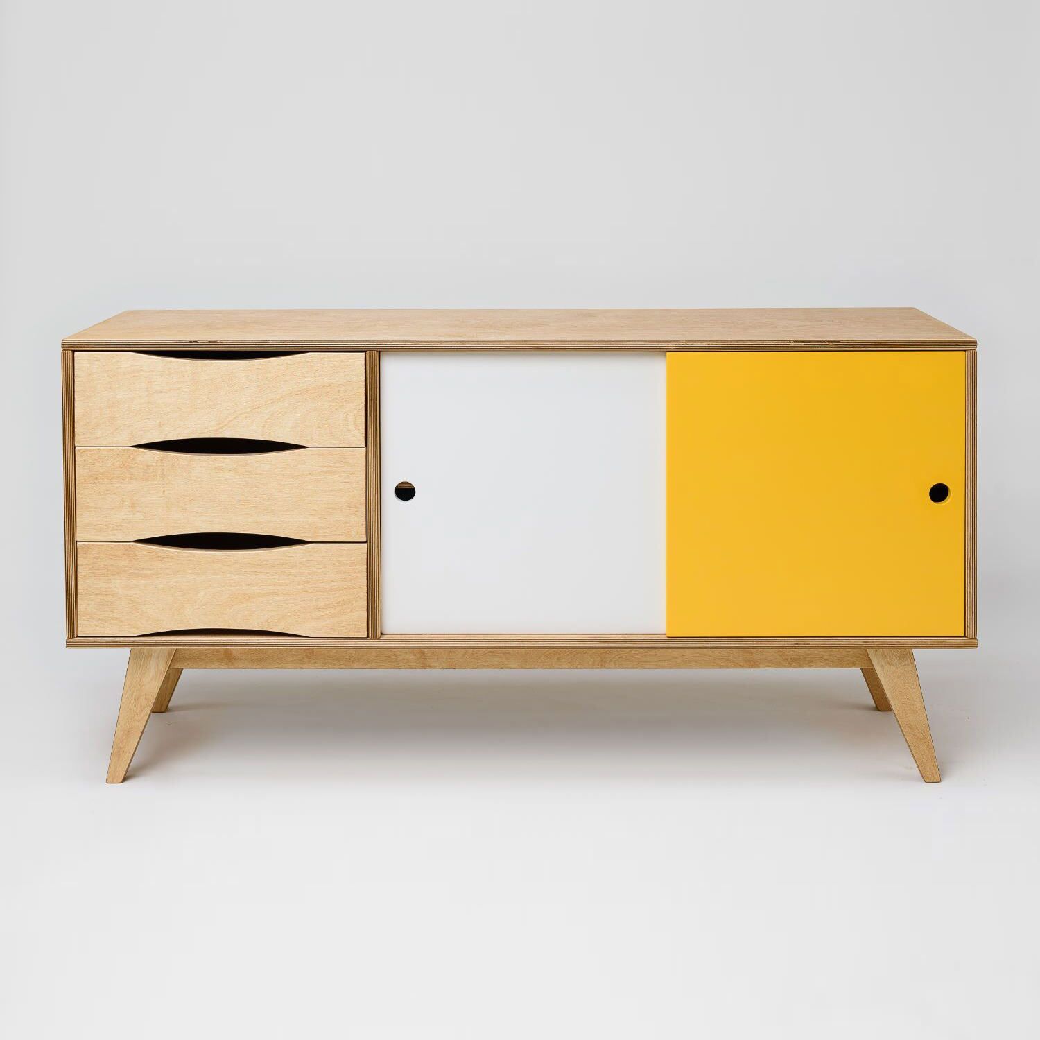 So Sixties Wide Wooden Sideboard | Wooden Sideboard Pertaining To Reece 79" Wide Sideboards (View 10 of 15)