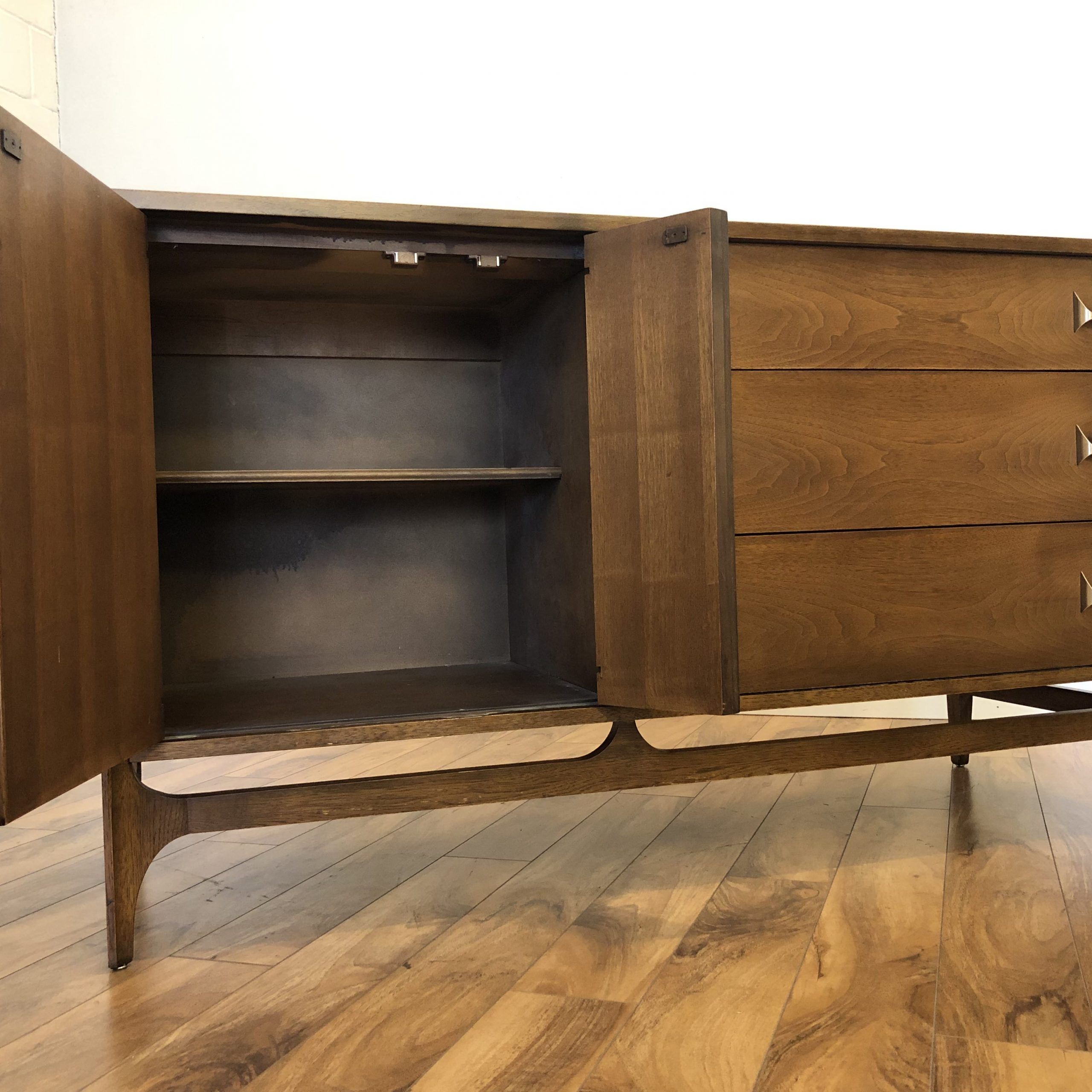Sold – Broyhill Brasilia Compact Sideboard Credenza In Brentley 54&quot; Wide 1 Drawer Sideboards (View 6 of 15)