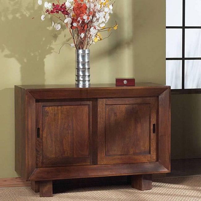 Solid Mango Sliding Door Sideboard – Free Shipping Today In Zinaida 59&quot; Wide Mango Wood Buffet Tables (View 5 of 15)