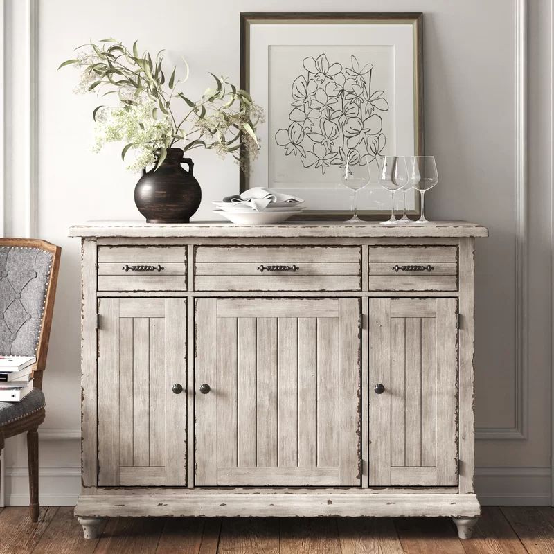 Studio 56" Wide 3 Drawer Sideboard In 2020 | Dining Room For Ismay 56" Wide 3 Drawer Sideboards (View 10 of 15)