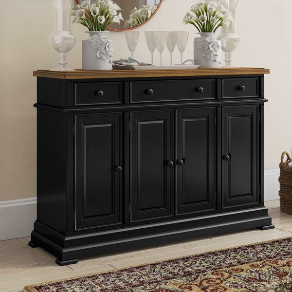 Three Posts™ Courtdale 60" Wide 3 Drawer Sideboard With Eskew 60&quot; Wide Sideboards (View 14 of 15)