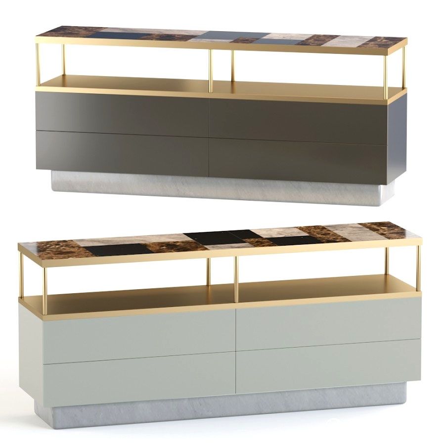 Tiles Sideboard – 3d Model For Corona Inside Neuhaus  (View 10 of 15)