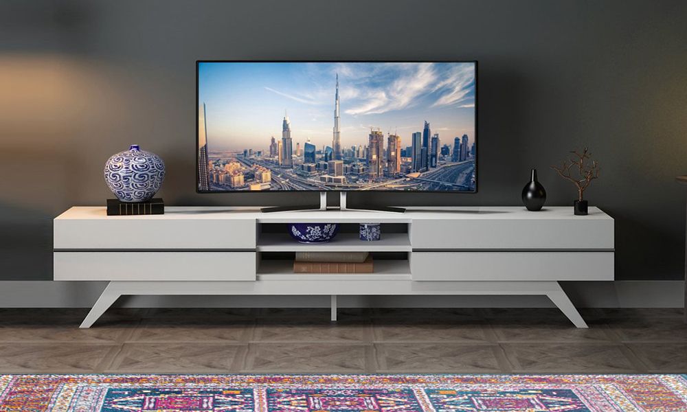 Tread Tv Stand For Tvs Up To 78 Inch From Aed 999 | A To Z Pertaining To Ira Tv Stands For Tvs Up To 78&quot; (View 14 of 15)
