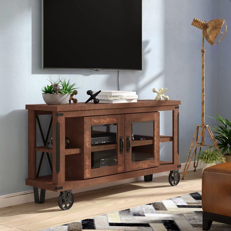 Trent Austin Design Leandra Solid Wood Tv Stand For Tvs Up Intended For Lucille Tv Stands For Tvs Up To 75&quot; (View 7 of 15)