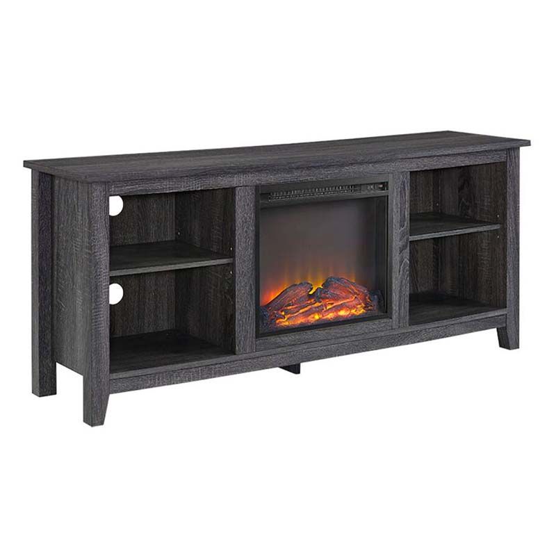 Walker Edison 60 Inch Tv Stand With Fireplace Insert Regarding Lorraine Tv Stands For Tvs Up To 60&quot; (View 5 of 15)