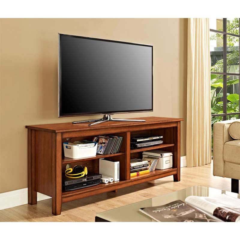 Walker Edison Essential Wood 60 Inch Tv Stand (rustic For Herington Tv Stands For Tvs Up To 60" (View 7 of 15)