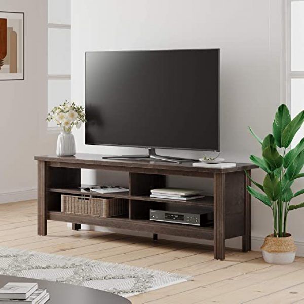 Wampat Farmhouse Wood Tv Stand For 65 Inch Flat Screen For Shilo Tv Stands For Tvs Up To 65" (View 8 of 15)