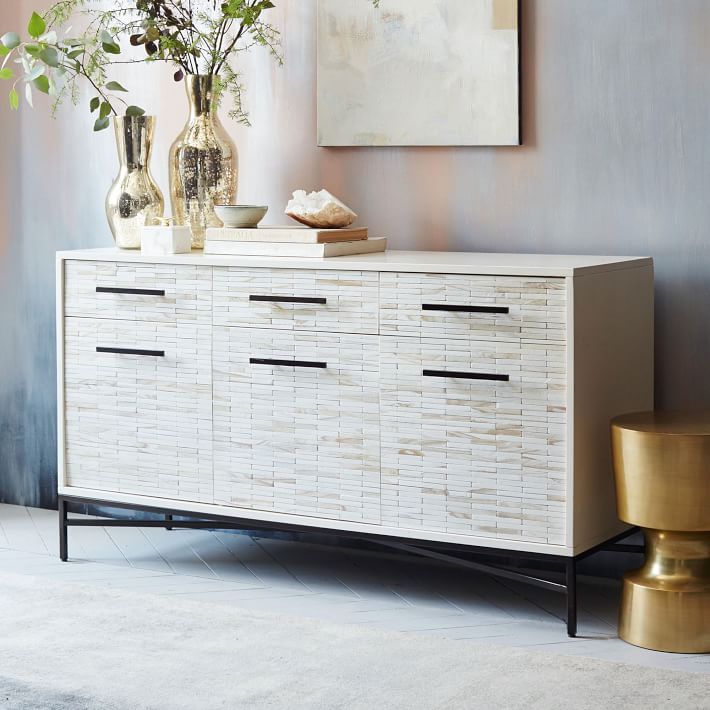 Wood Tiled Buffet (with Images) | Wood Tile, Oversized Throughout Miruna 63" Wide Wood Sideboards (View 12 of 15)
