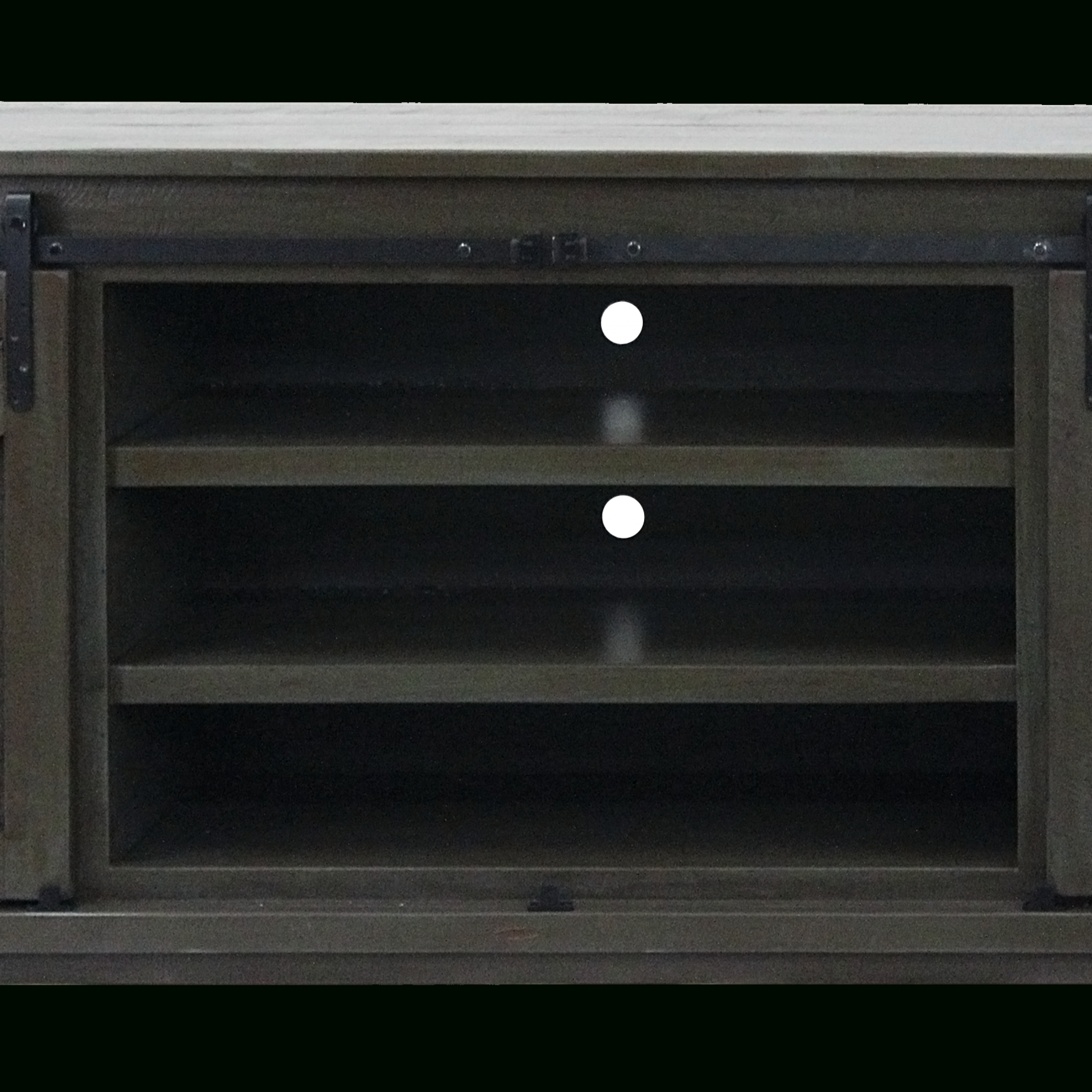 33580 Rustic 82" Wide Tv Stand | Unfinished Furniture Of Inside Green Tv Stands (View 5 of 15)