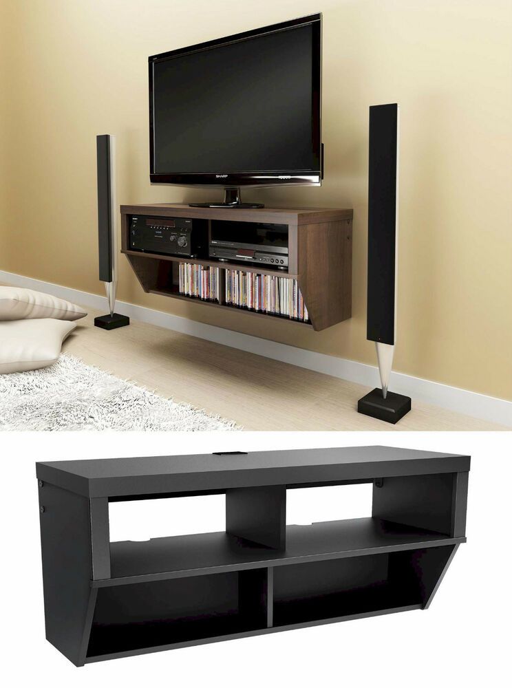 42" Wall Mounted Entertainment Console Lcd/led Tv Stand W Inside Wall Mounted Tv Racks (View 15 of 15)