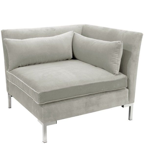 4pc Alexis Sectional With Silver Metal Y Legs – Skyline In 4pc Alexis Sectional Sofas With Silver Metal Y Legs (View 4 of 15)