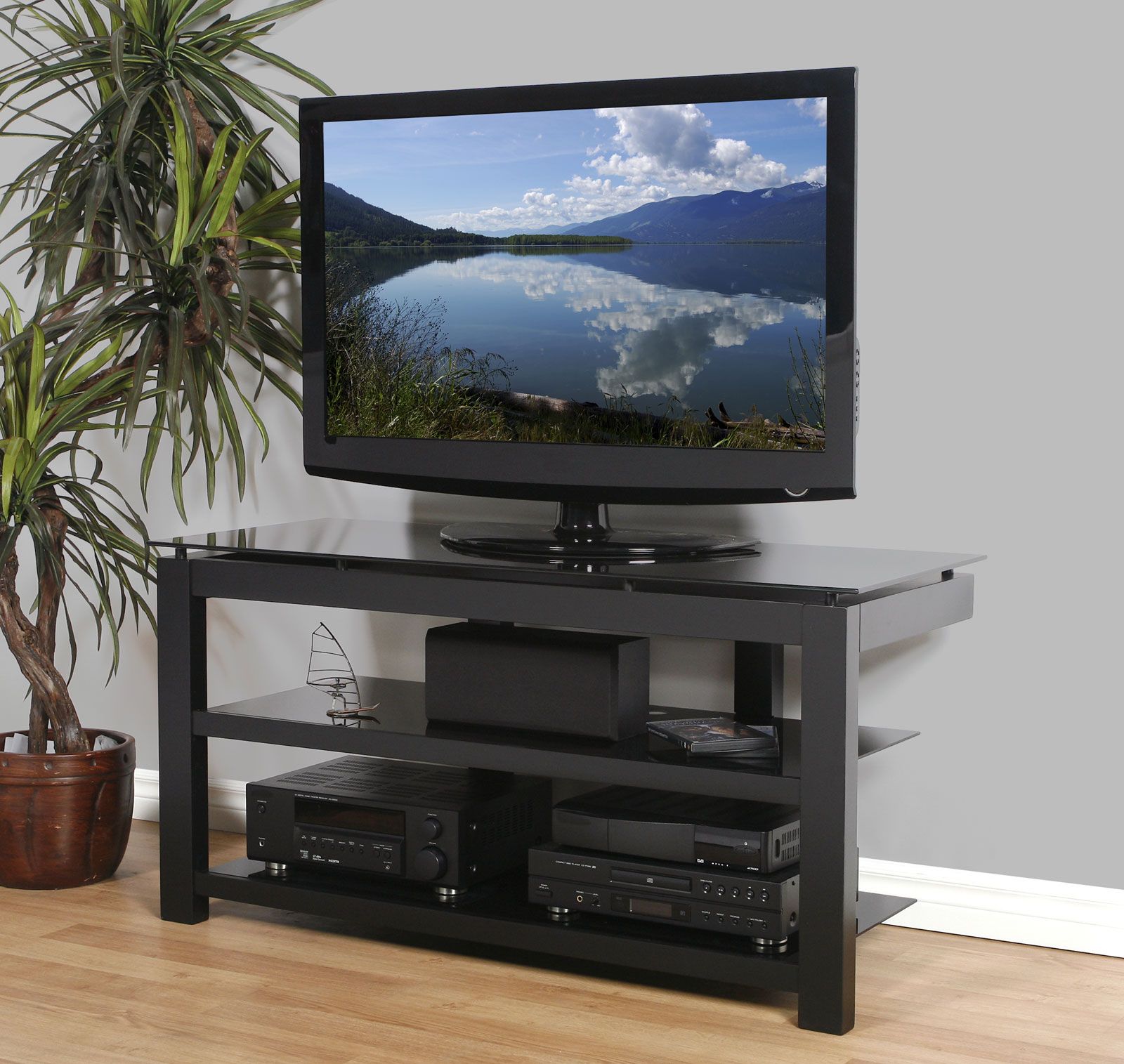 50 Inch Flat Screen Tv Stand – Natural Wood Veneers And Inside Tv Stands For 50 Inch Tvs (Photo 5 of 15)