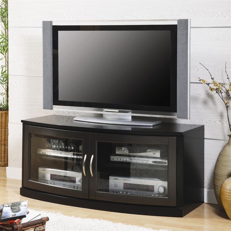 50 Inch Tv Stand In Black Finishcoaster – 700707 Inside Black Modern Tv Stands (View 14 of 15)