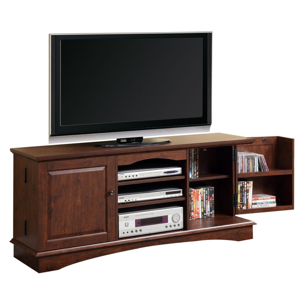 60" Brown Wood Tv Stand Console Inside Maple Tv Stands For Flat Screens (Photo 7 of 15)