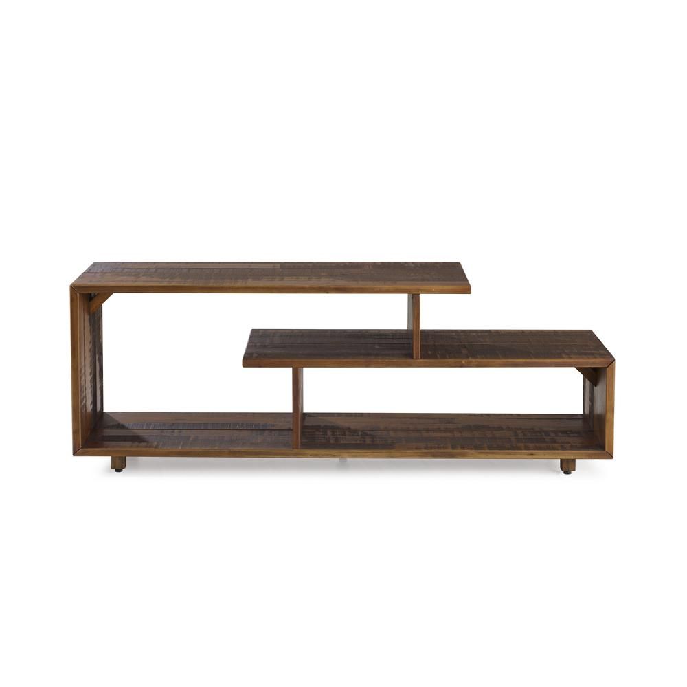 60" Rustic Modern Solid Reclaimed Wood Tv Stand – Amber Within Rustic Wood Tv Cabinets (View 11 of 15)