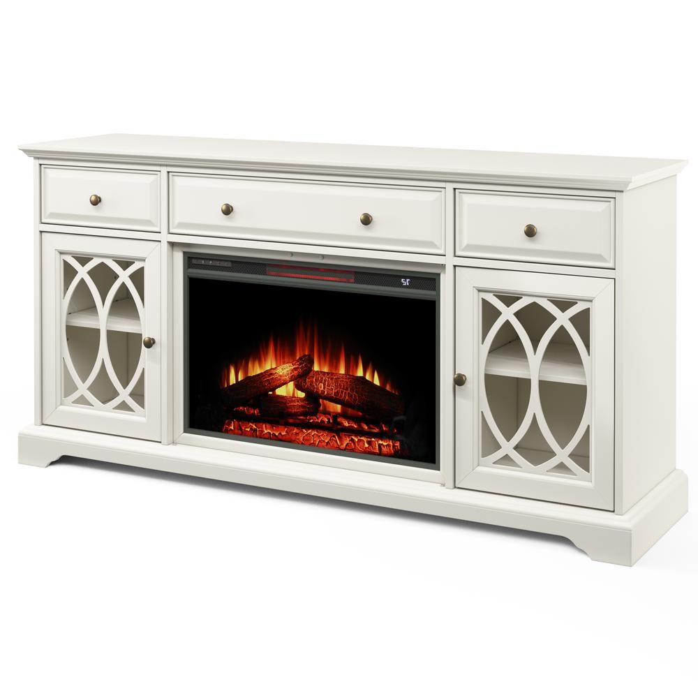 60'' Segmented Tv Stand With Electric Fireplace – Walmart Intended For Margulies Tv Stands For Tvs Up To 60" (View 10 of 15)