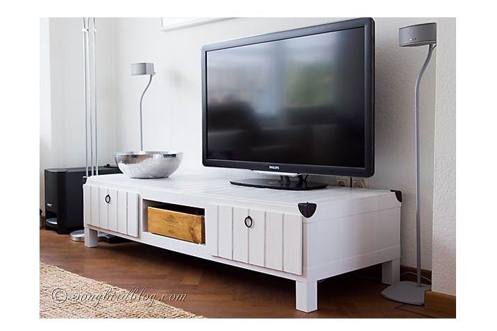 7 Diy Tv Stands That Hide Ugly Cable Boxes And Wires With Tv Stands Over Cable Box (View 4 of 15)