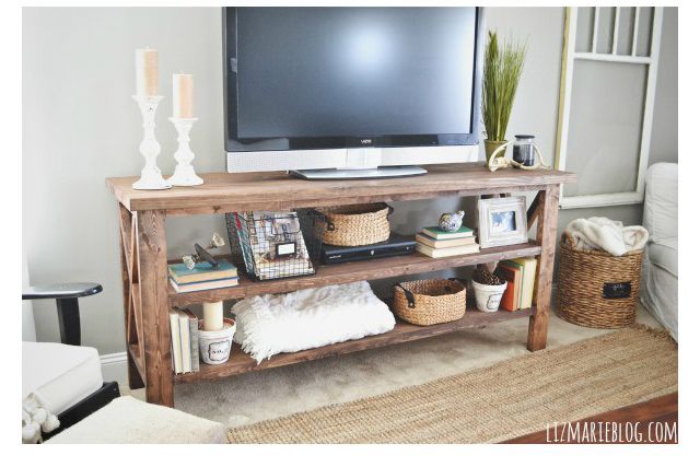 7 Diy Tv Stands That Hide Ugly Cable Boxes And Wires Within Tv Stands Over Cable Box (View 9 of 15)