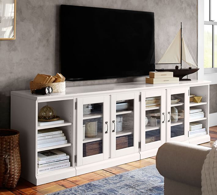 7 White Tv Stands For Your Living Room – Cute Furniture Intended For Living Room Tv Cabinets (View 15 of 15)