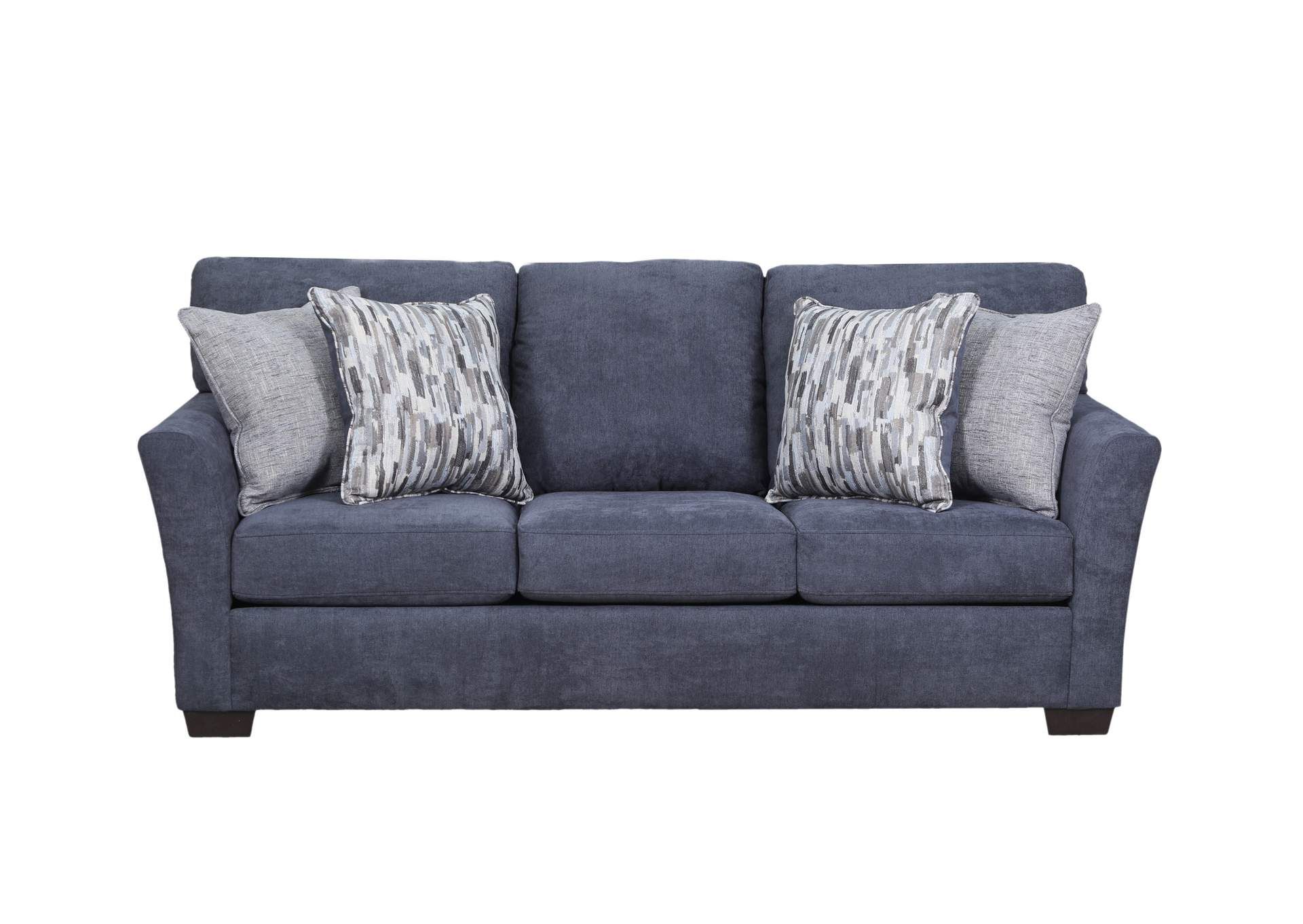 7058 Laf 2 Pc Sectional – Pacific Steel Blue Sit & Sleep Throughout Walker Gray Power Reclining Sofas (View 7 of 15)