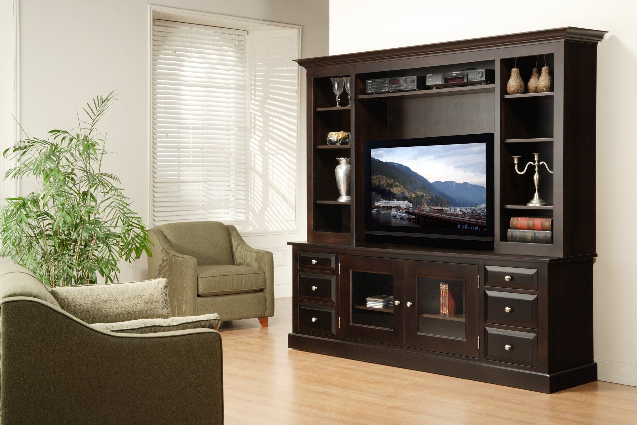 84 Inch Media Console With Hutch – Classic Eco Friendly Throughout 84 Inch Tv Stand (View 11 of 15)
