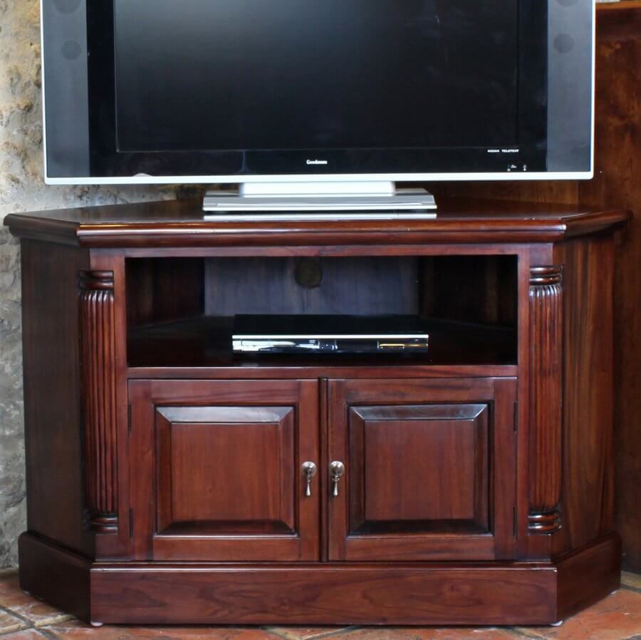 Abdabs Furniture – La Roque Mahogany Corner Tv Cabinet In Corona Grey Corner Tv Stands (View 13 of 15)