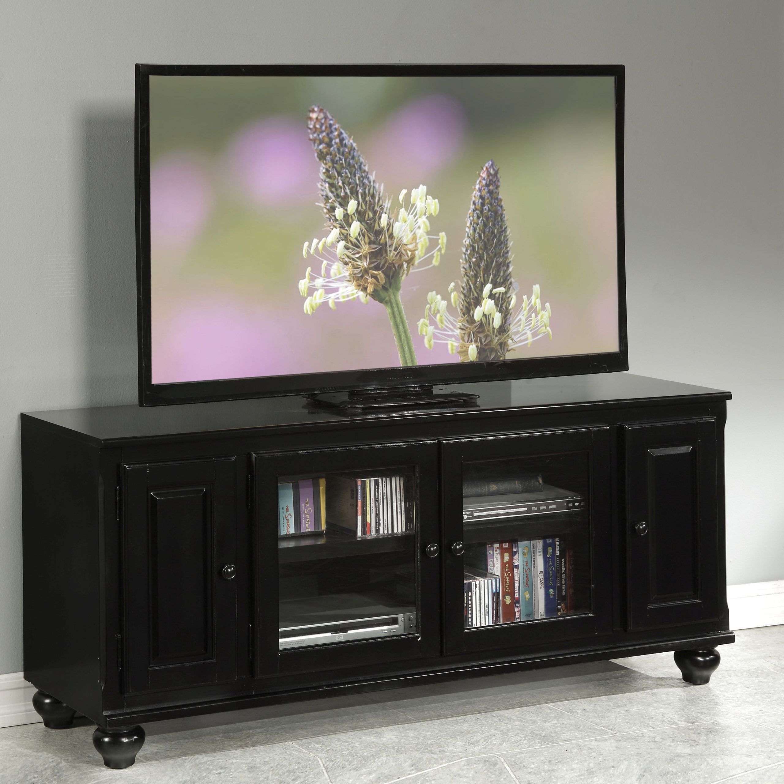 Acme Furniture Ferla Black Tv Stand | The Classy Home Inside Opod Tv Stand Black (Photo 2 of 15)