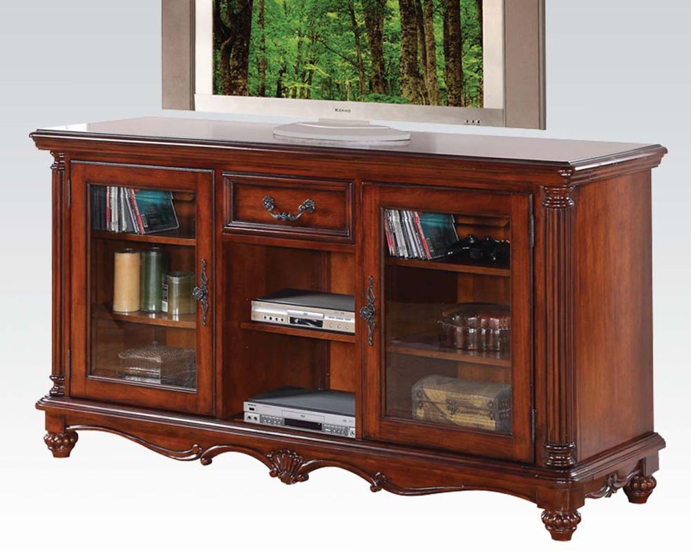 Acme Furniture Tv Stand In Traditional Style Ac91495 Pertaining To Tv Media Furniture (View 12 of 15)