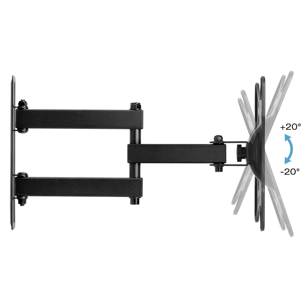 Adjustable Full Motion Wall Mount Bracket For 23 42 Inch Regarding Wall Mount Adjustable Tv Stands (View 10 of 15)