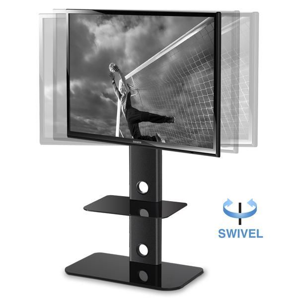 Adjustable Height Tv Stand With Swivel Mount Component With Regard To Swivel Floor Tv Stands Height Adjustable (Photo 10 of 15)