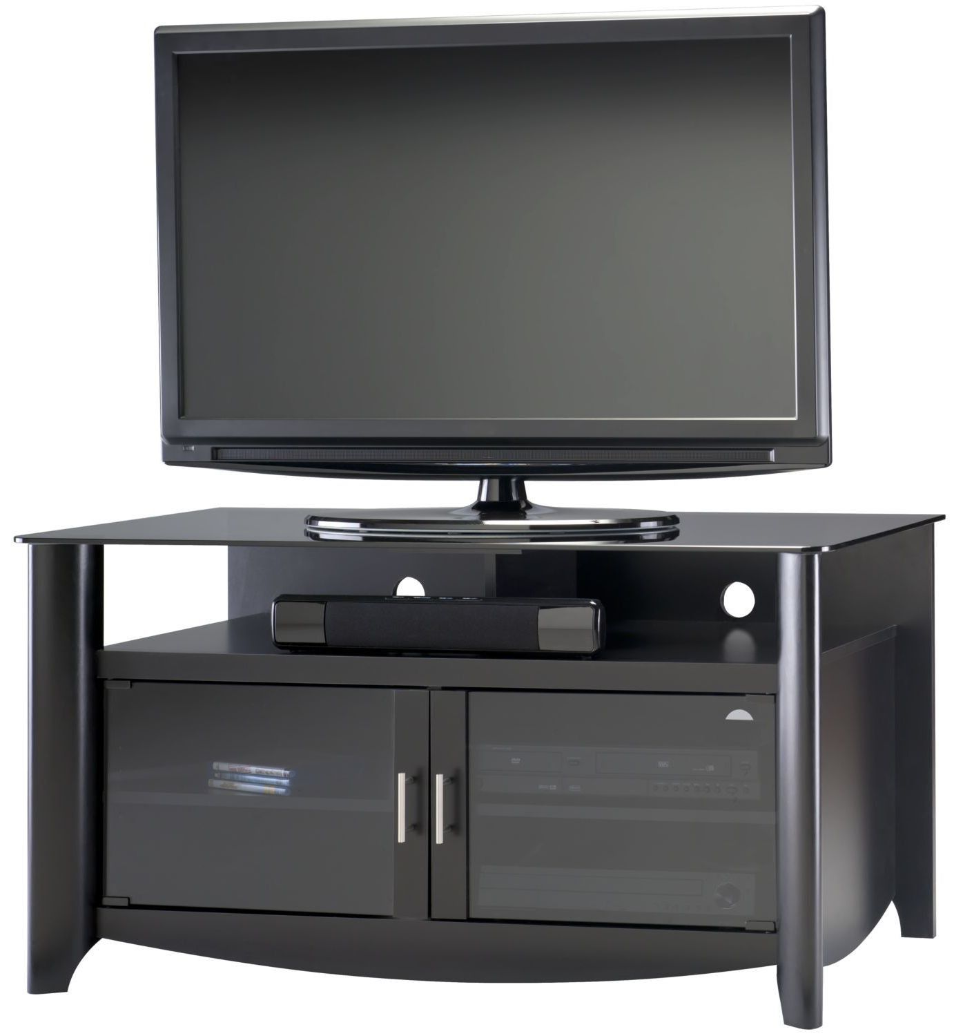 Aero Classic Black Tv Stand From Bush (my16948 03 For Classic Tv Cabinets (Photo 6 of 15)