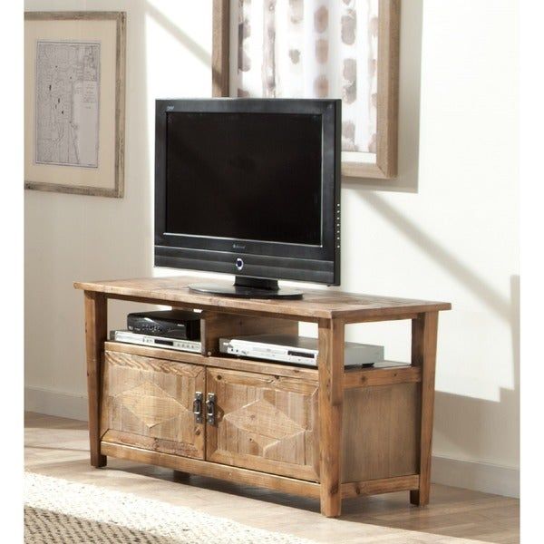 Alaterre Heritage 45 Inch Reclaimed Wood Tv/ Entertainment Within Entertainment Center Tv Stands Reclaimed Barnwood (View 11 of 15)